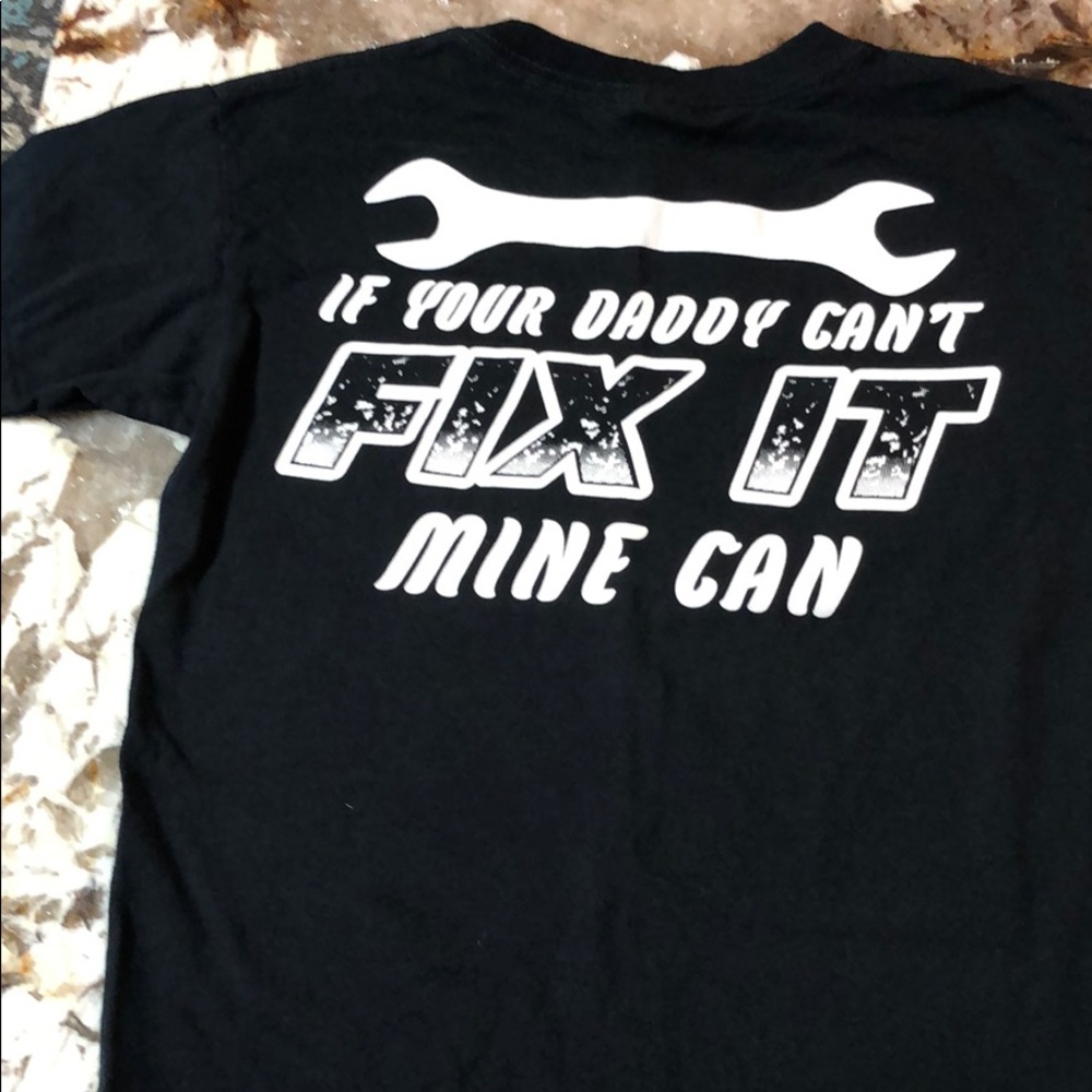 Boys size small black T-shirt